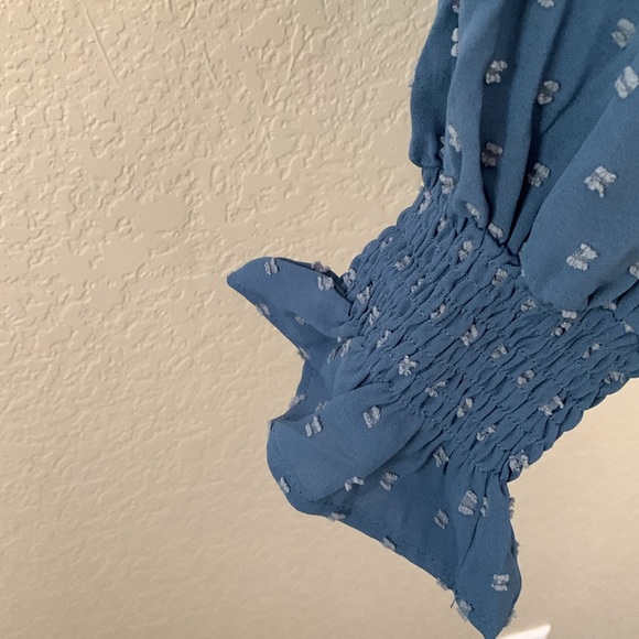 Boutique Promesa Blue Swiss Dot bodysuit - Picture 6 of 9